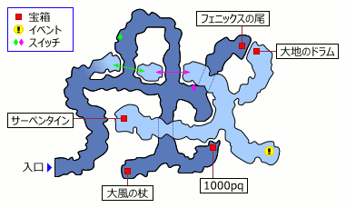南の洞窟 マップ
