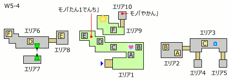 W5-4 ワンワン遺跡 マップ