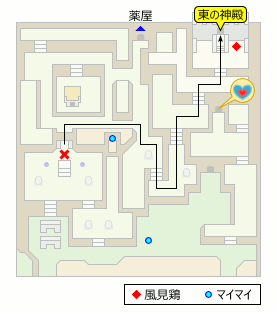 ハイラル 東の神殿周辺 マップ