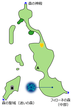 フィローネの森（北部） マップ