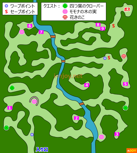 深緑の樹林 マップ
