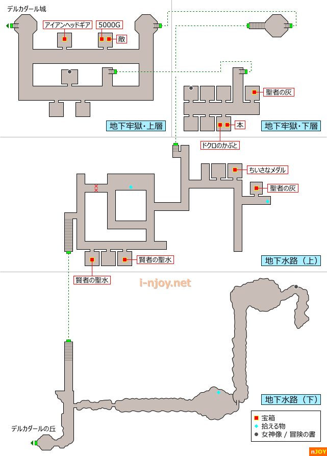 デルカダール城 マップ