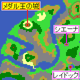 メダル王の城 周辺地図