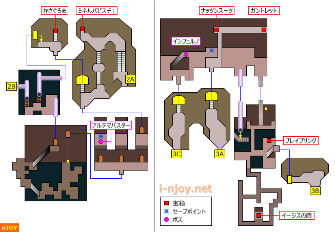 瓦礫の塔 マップ（内部・その2）