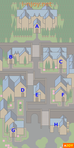 ジドールの町（崩壊後） マップ
