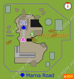 Sult Ruins Entrance map