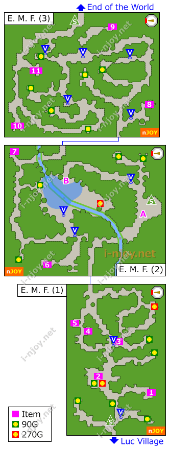 East Misty Forest map