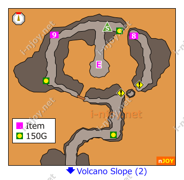 Volcano Crator map