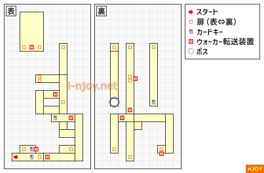 からくりタワー 簡易マップ