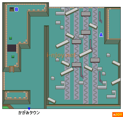 『がんばれゴエモン3 獅子重禄兵衛のからくり卍固め』 ゴーストタウン マップ