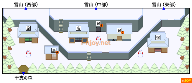 『がんばれゴエモン3 獅子重禄兵衛のからくり卍固め』 ゆきんこタウン マップ