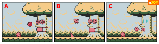 星のカービィ2 レベル1ボス「ウィスピーウッズ」の攻撃方法