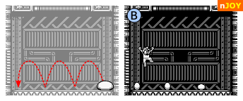 ロックマンワールド5 - ボス「マーキュリー」の変形＆移動パターン2種