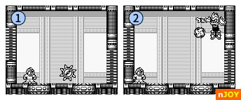 ロックマンワールド5 - ボス「パンク」の行動パターン