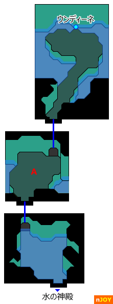 ウンディーネの洞窟 マップ