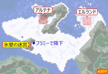 氷壁の迷宮 周辺地図