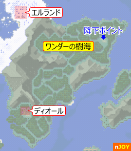ワンダーの樹海 周辺地図
