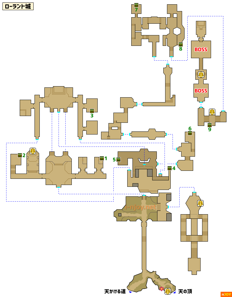 ローラント城 マップ