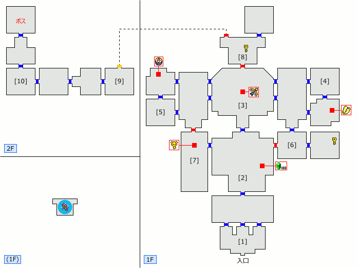 東の神殿 マップ