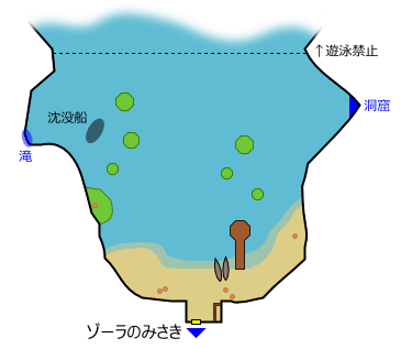 海のつりぼり（海の釣り堀） マップ