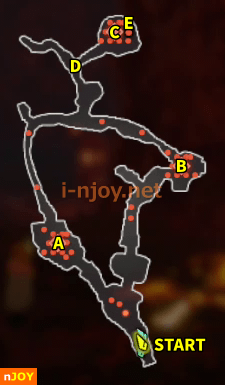 封印戦記 バトルチャレンジ「炎天下の制圧戦」 マップ