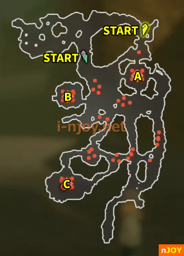 封印戦記 バトルチャレンジ「ゲルド砂漠制圧戦」 マップ