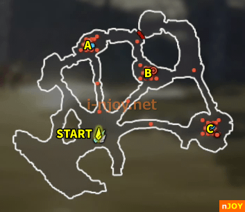 封印戦記 バトルチャレンジ「ヘドロの中の救援戦」 マップ