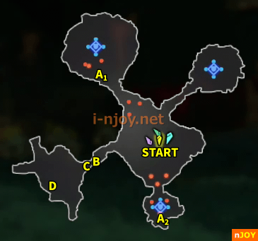 封印戦記 バトルチャレンジ「瘴気迫りし防衛戦線」 マップ