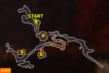 封印戦記 バトルチャレンジ「火山の暑さにも負けず」 マップ