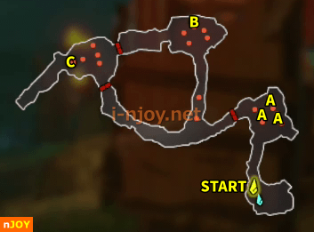 封印戦記 バトルチャレンジ「セレス平原掃討作戦」 マップ