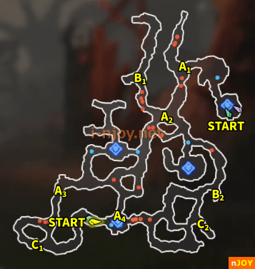 封印戦記 バトルチャレンジ「大森林東部防衛戦」 マップ