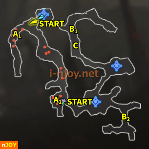 封印戦記 バトルチャレンジ「大森林西部防衛戦」 マップ