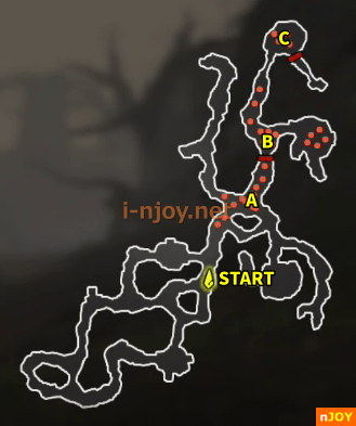 封印戦記 バトルチャレンジ「槍使いカラモ！」 マップ