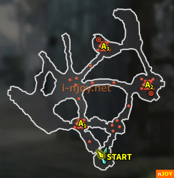 封印戦記 バトルチャレンジ「泥沼の行軍」 マップ