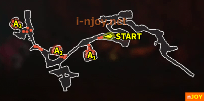 封印戦記 バトルチャレンジ「デスマウンテン解放作戦」 マップ