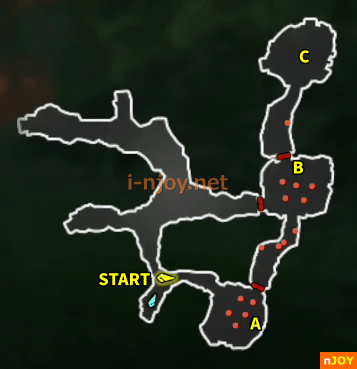 封印戦記 バトルチャレンジ「沼地での討伐戦」 マップ