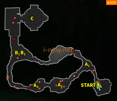 封印戦記 バトルチャレンジ「瘴気の浸蝕」 マップ