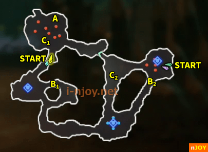 封印戦記 バトルチャレンジ「セレス平原 南部防衛戦」 マップ