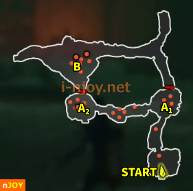 封印戦記 バトルチャレンジ「タモ沼救援戦」 マップ