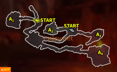 封印戦記 バトルチャレンジ「魔人の四重奏」 マップ