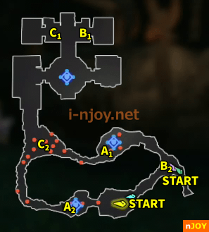 封印戦記 バトルチャレンジ「燃え上がる瘴気」 マップ