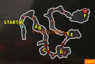 封印戦記 バトルチャレンジ「奪われた槍」 マップ