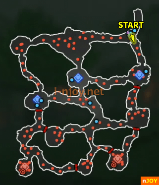 封印戦記 バトルチャレンジ「タモ沼の激戦」 マップ