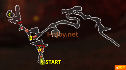 封印戦記 バトルチャレンジ「灼熱の撃退戦」 マップ