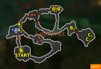 封印戦記 バトルチャレンジ「高め合う戦士達」 マップ