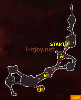 封印戦記 バトルチャレンジ「根差す地を求めて」 マップ