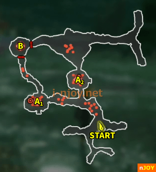 封印戦記 バトルチャレンジ「危険種討伐 ハテール地方」 マップ