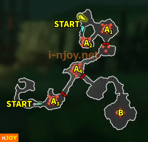 封印戦記 バトルチャレンジ「危険種討伐 セレス平原」 マップ