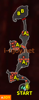 封印戦記 バトルチャレンジ「危険種討伐 ハイラル平原 北」 マップ