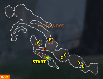 封印戦記 バトルチャレンジ「いぶし銀の槍兵」 マップ